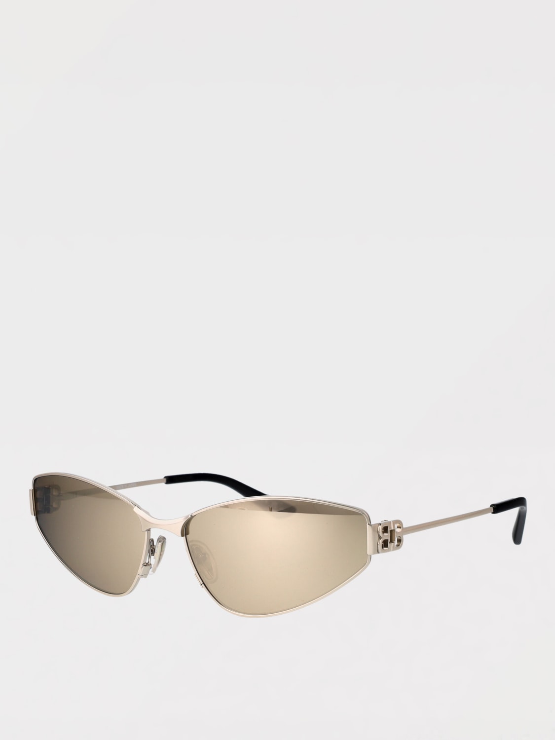 BALENCIAGA OCCHIALI DA SOLE: Occhiali da sole BB0335S Balenciaga in metallo , Silver - Img 2