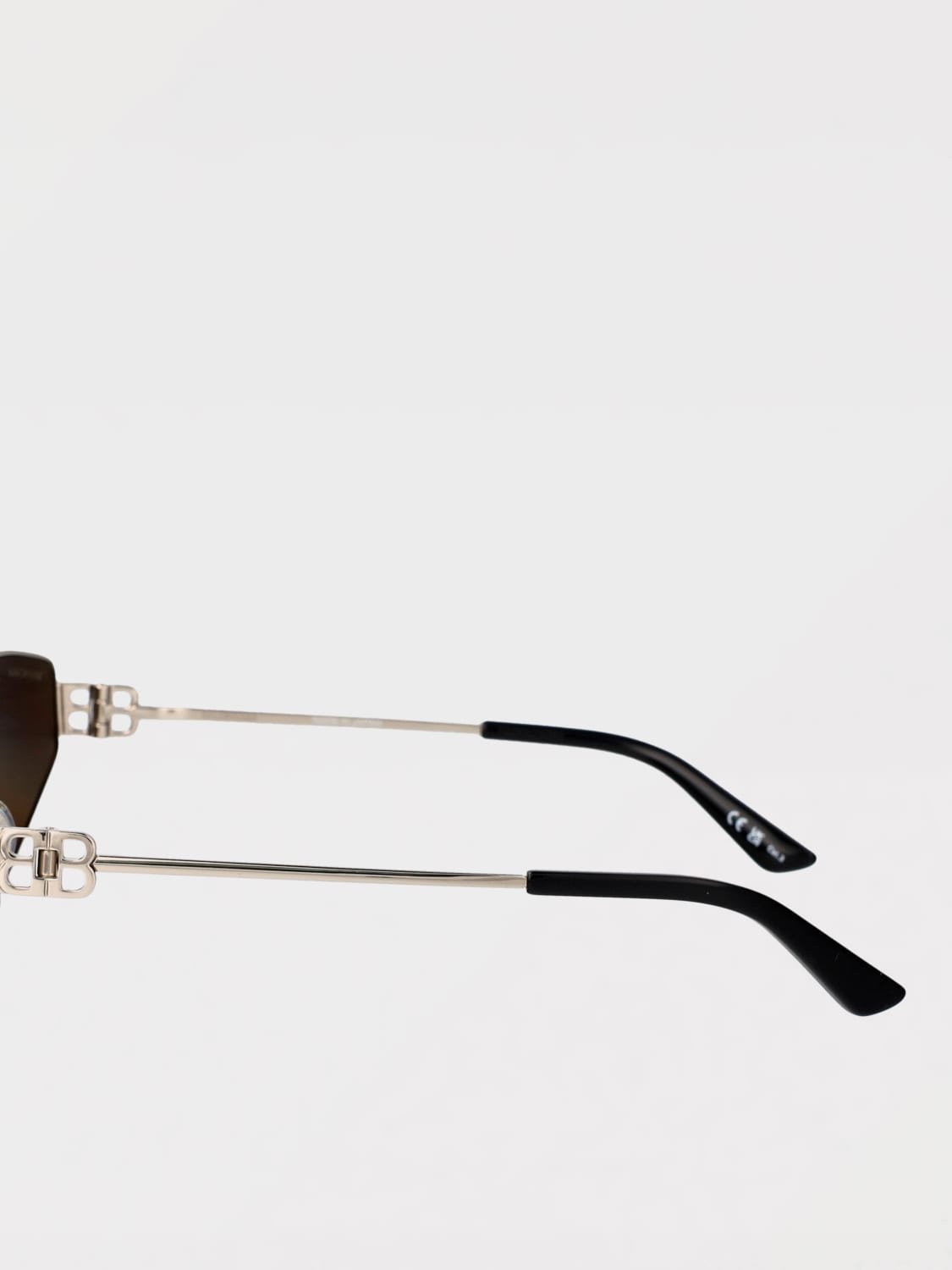 BALENCIAGA OCCHIALI DA SOLE: Occhiali da sole BB0335S Balenciaga in metallo , Silver - Img 4