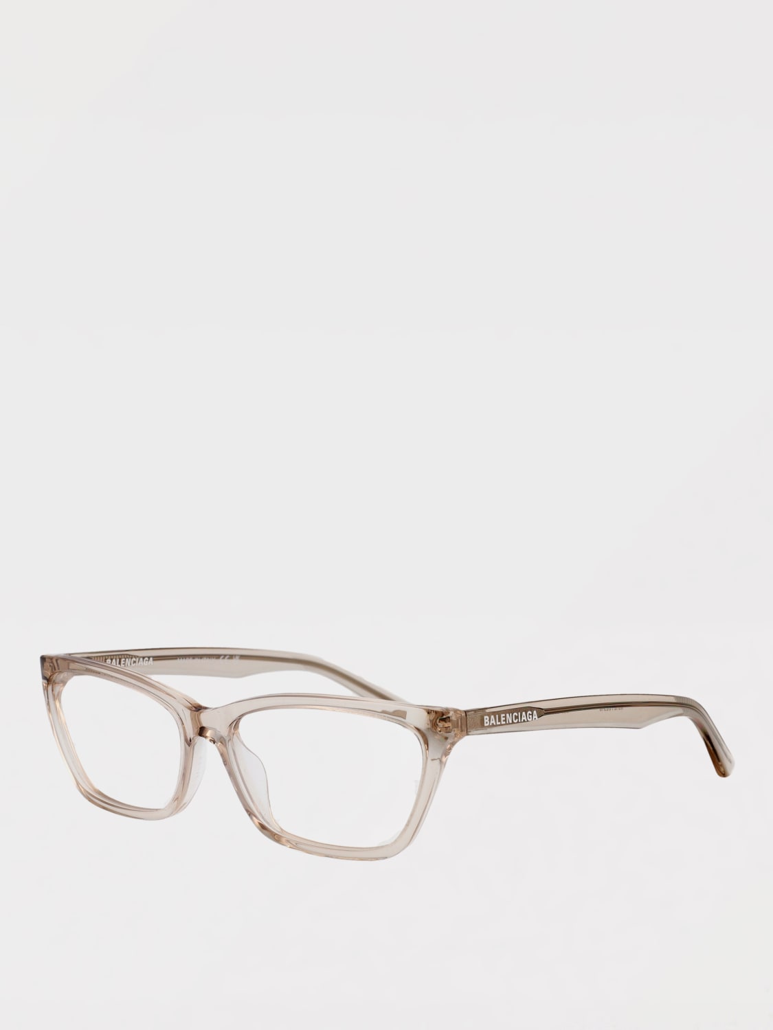 メガネ BALENCIAGA Woman Optical frames Grey BB0406O 004 Balenciaga BB0406O 004 - Beige Eyeglasses for Woman
