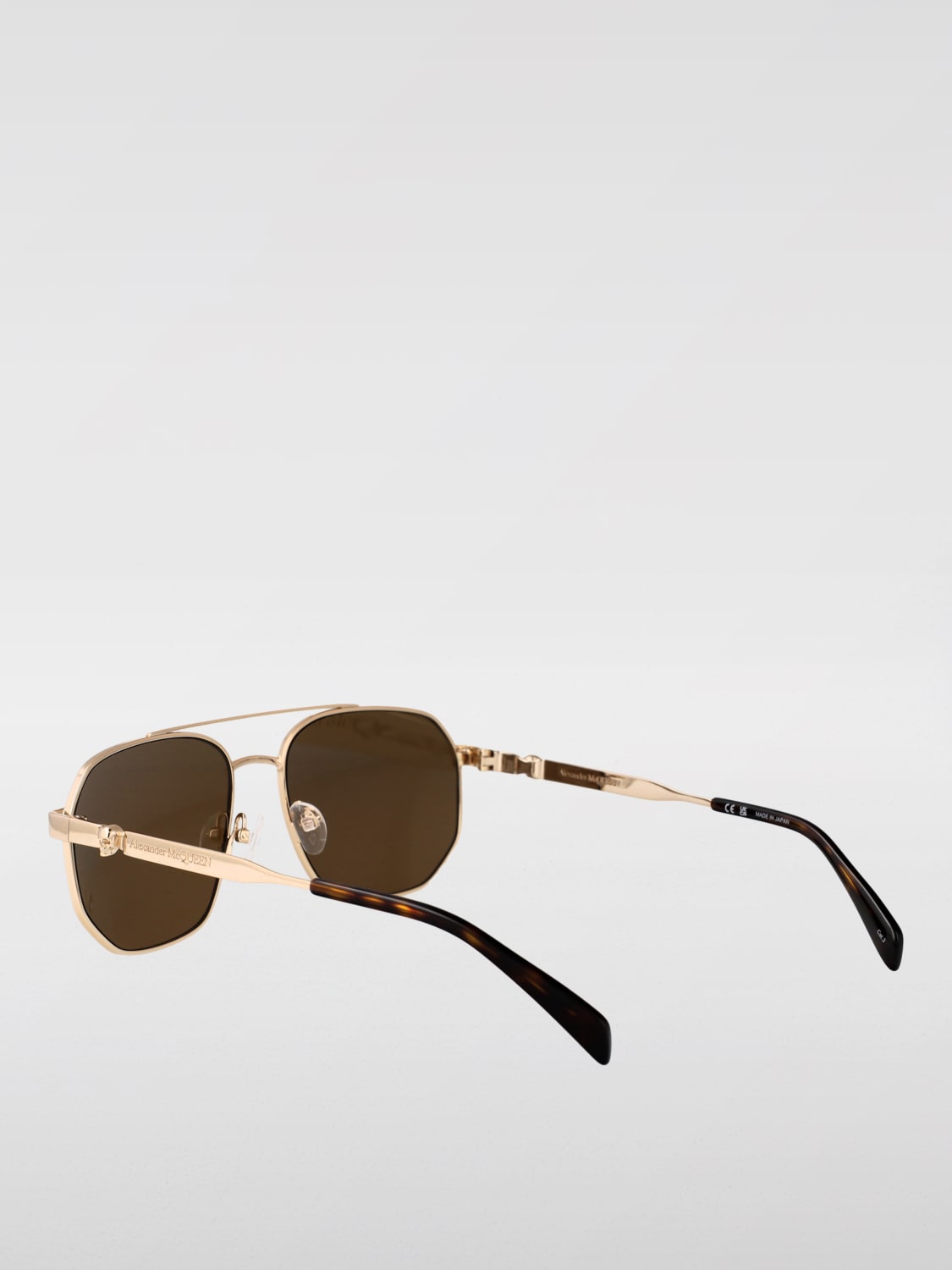 MCQUEEN SUNGLASSES: Sunglasses men McQueen, Gold - Img 3