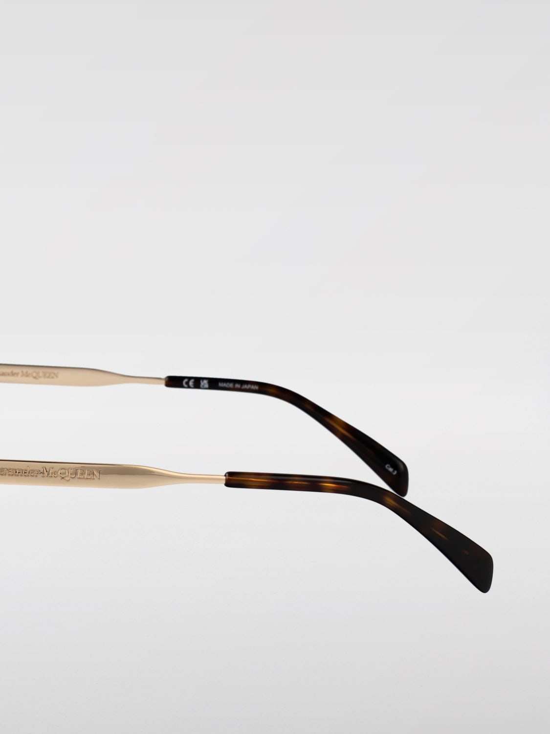 MCQUEEN SUNGLASSES: Sunglasses men McQueen, Gold - Img 4