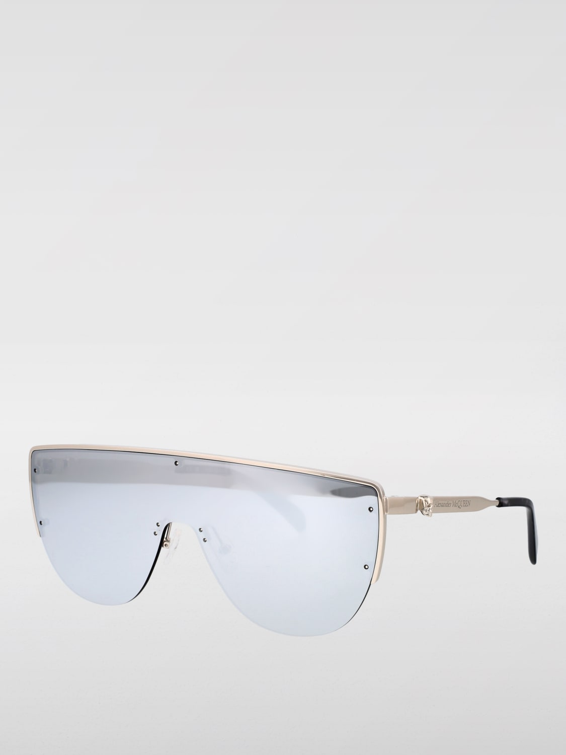 MCQUEEN SUNGLASSES: Sunglasses men McQueen, Silver - Img 1
