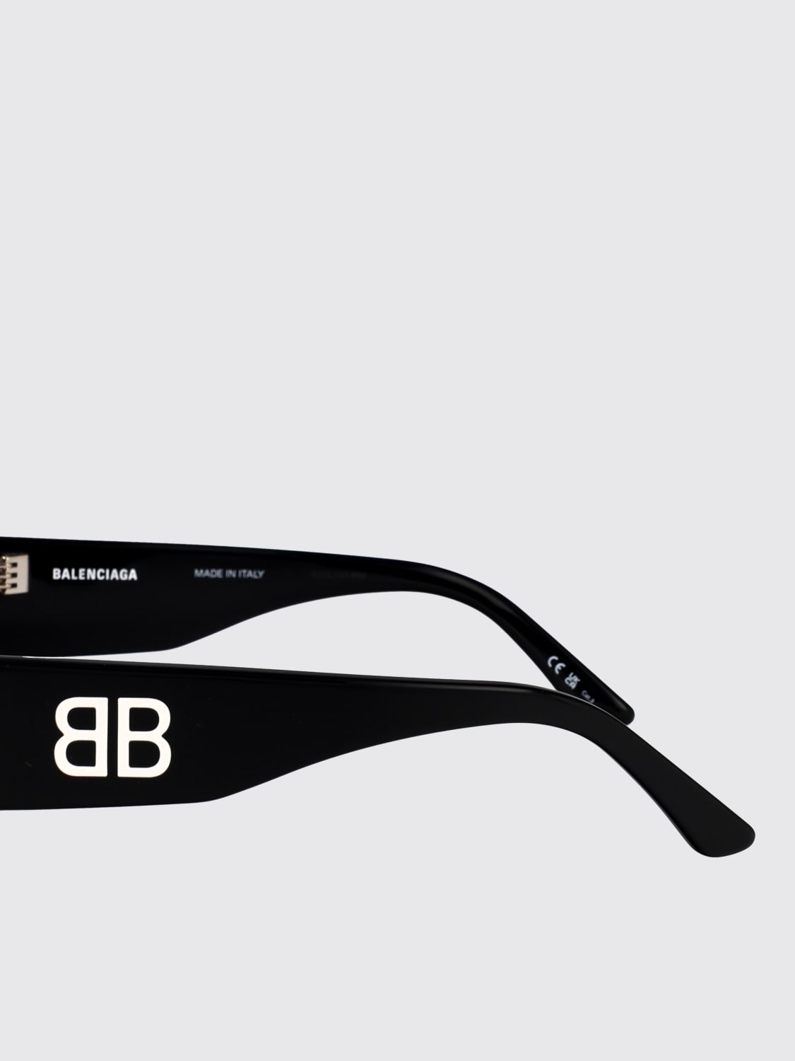 BALENCIAGA OCCHIALI DA SOLE: Occhiali da sole BB0396SK Balenciaga in acetato , Nero - Img 4