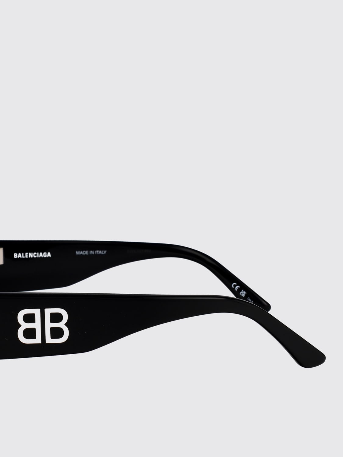 BALENCIAGA OCCHIALI DA SOLE: Occhiali da sole BB0396SK Balenciaga in acetato , Nero - Img 5