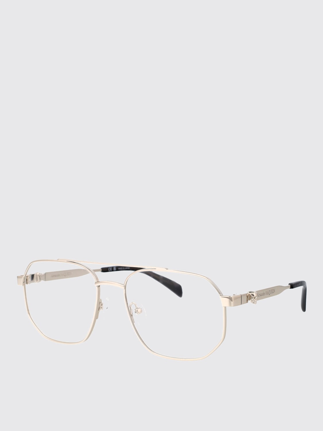 MCQUEEN OPTICAL FRAMES: Optical frames men McQueen, Silver - Img 1