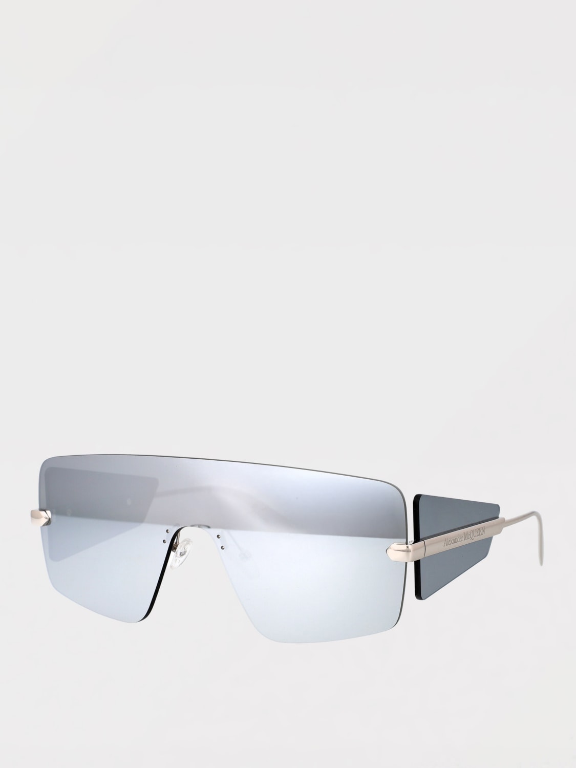 MCQUEEN 太阳镜: 太阳镜 男士 McQueen, 银色 - Img 2