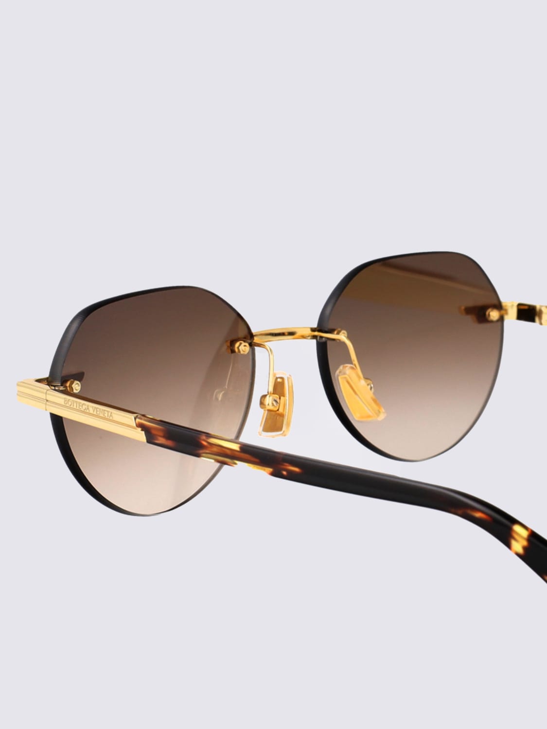 BOTTEGA VENETA SUNGLASSES: Sunglasses men Bottega Veneta, Gold - Img 4