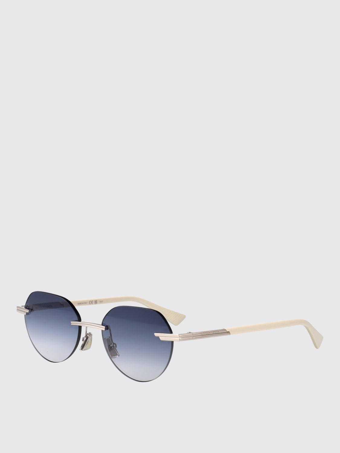 BOTTEGA VENETA SUNGLASSES: Sunglasses men Bottega Veneta, Silver - Img 1