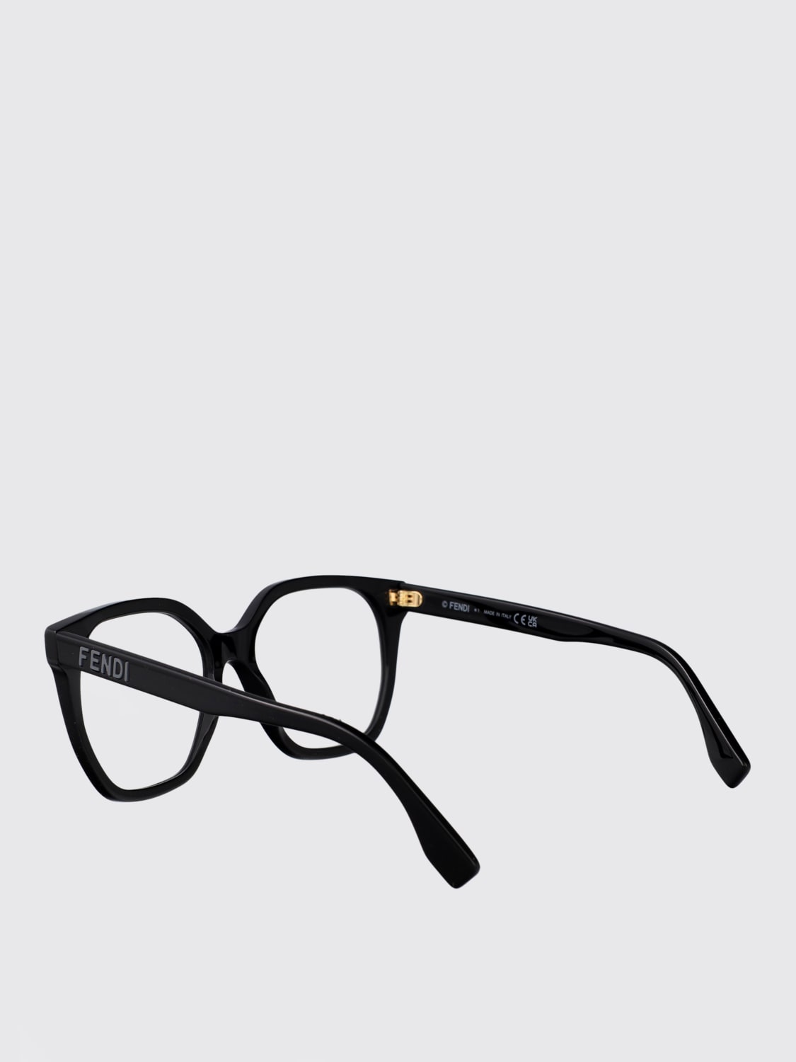 メガネ FENDI Woman Optical frames Black FE50087I 001 FENDI FE50087I women Black Geometric Eyeglasses – Otticanet USA