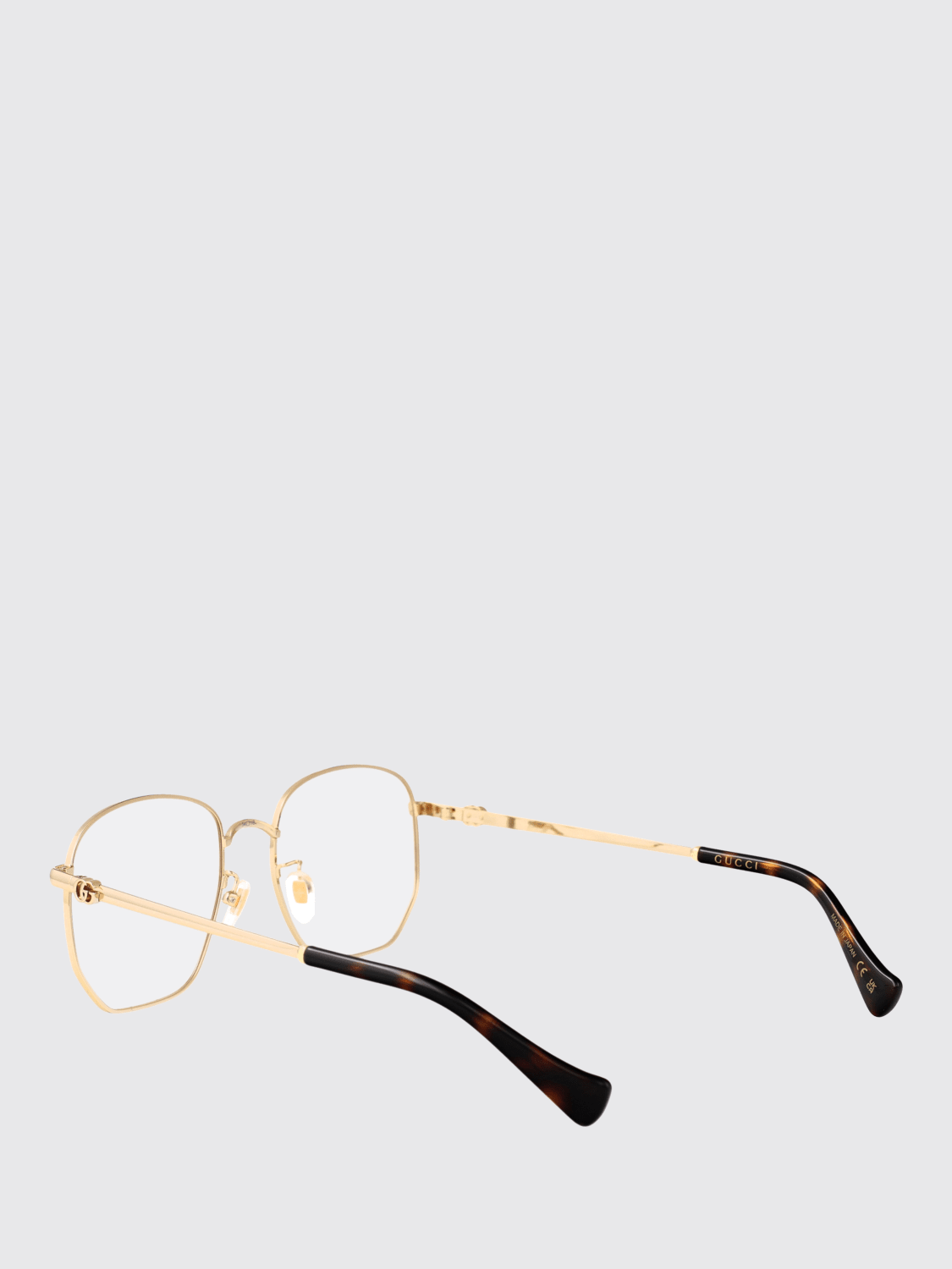 GUCCI OCCHIALI DA VISTA: Occhiali da vista in metallo Gucci, Oro - Img 3