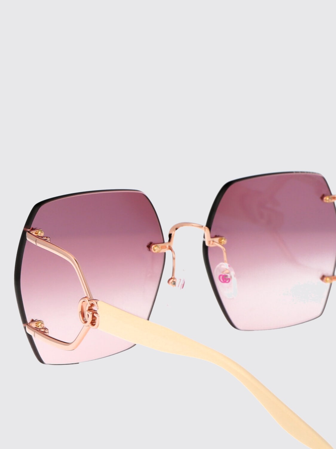 GUCCI SUNGLASSES: Sunglasses woman Gucci, Gold - Img 4