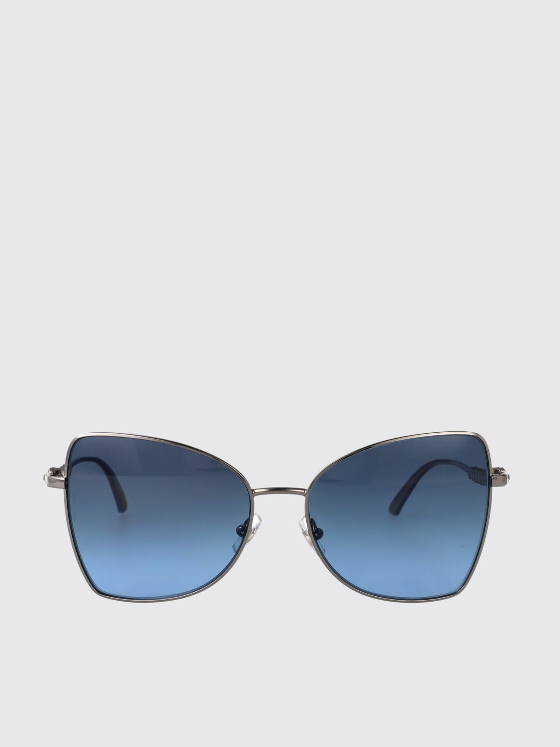 JIMMY CHOO OCCHIALI DA SOLE: Occhiali da sole 0JC4010B Jimmy Choo in metallo con strass incastonati , Grigio - Img 2