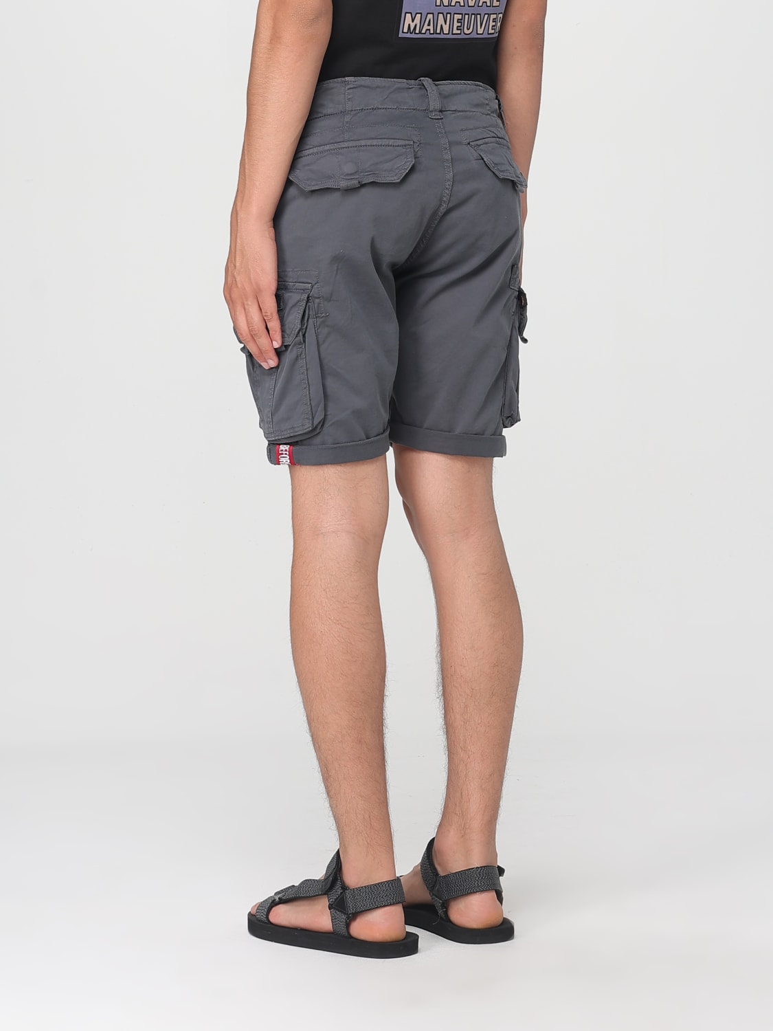 ALPHA INDUSTRIES PANTALONES CORTOS: Pantalones cortos hombre Alpha Industries, Gris - Img 2