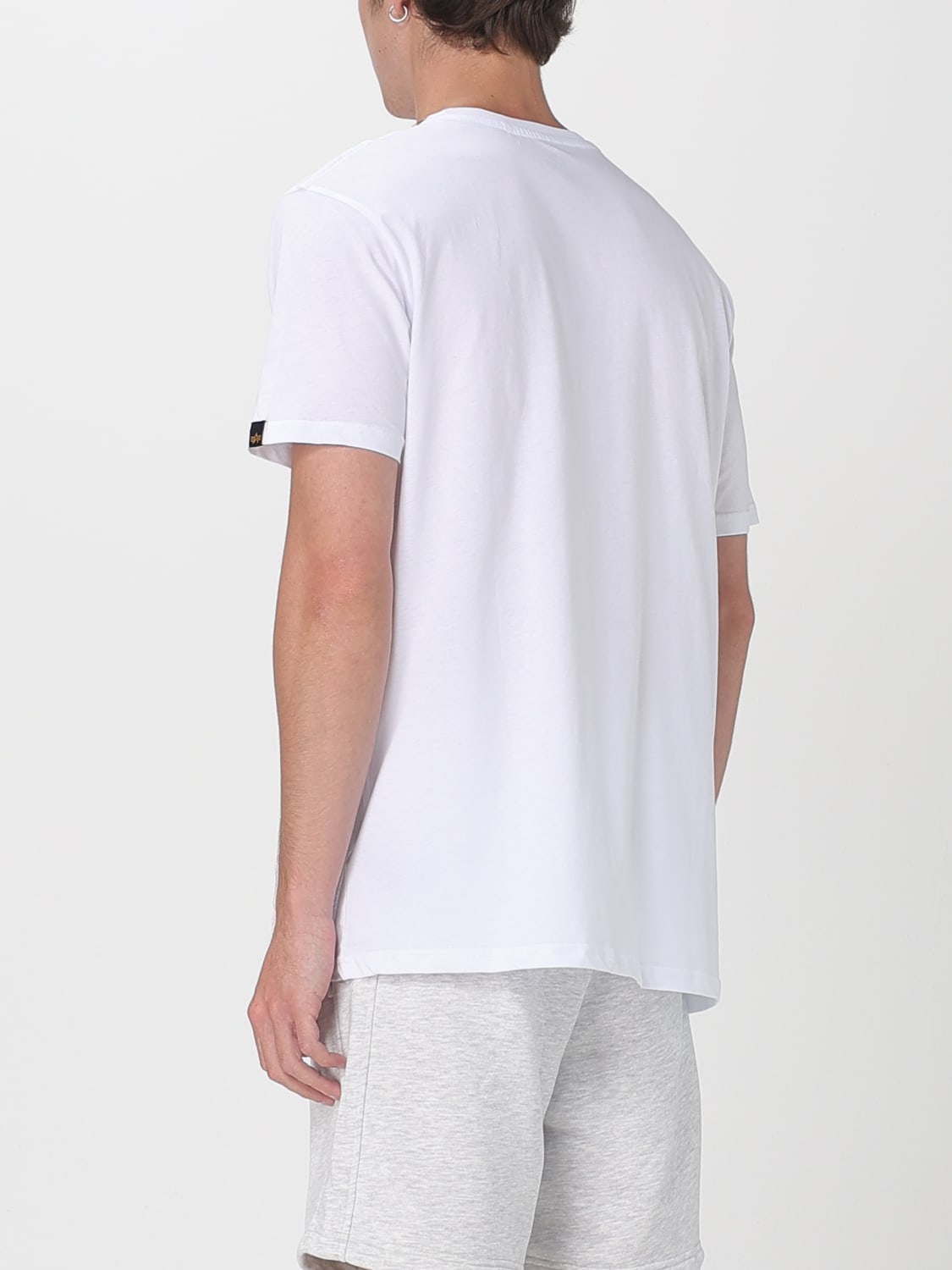 ALPHA INDUSTRIES T-SHIRT: T-shirt herren Alpha Industries, Weiß - Img 2