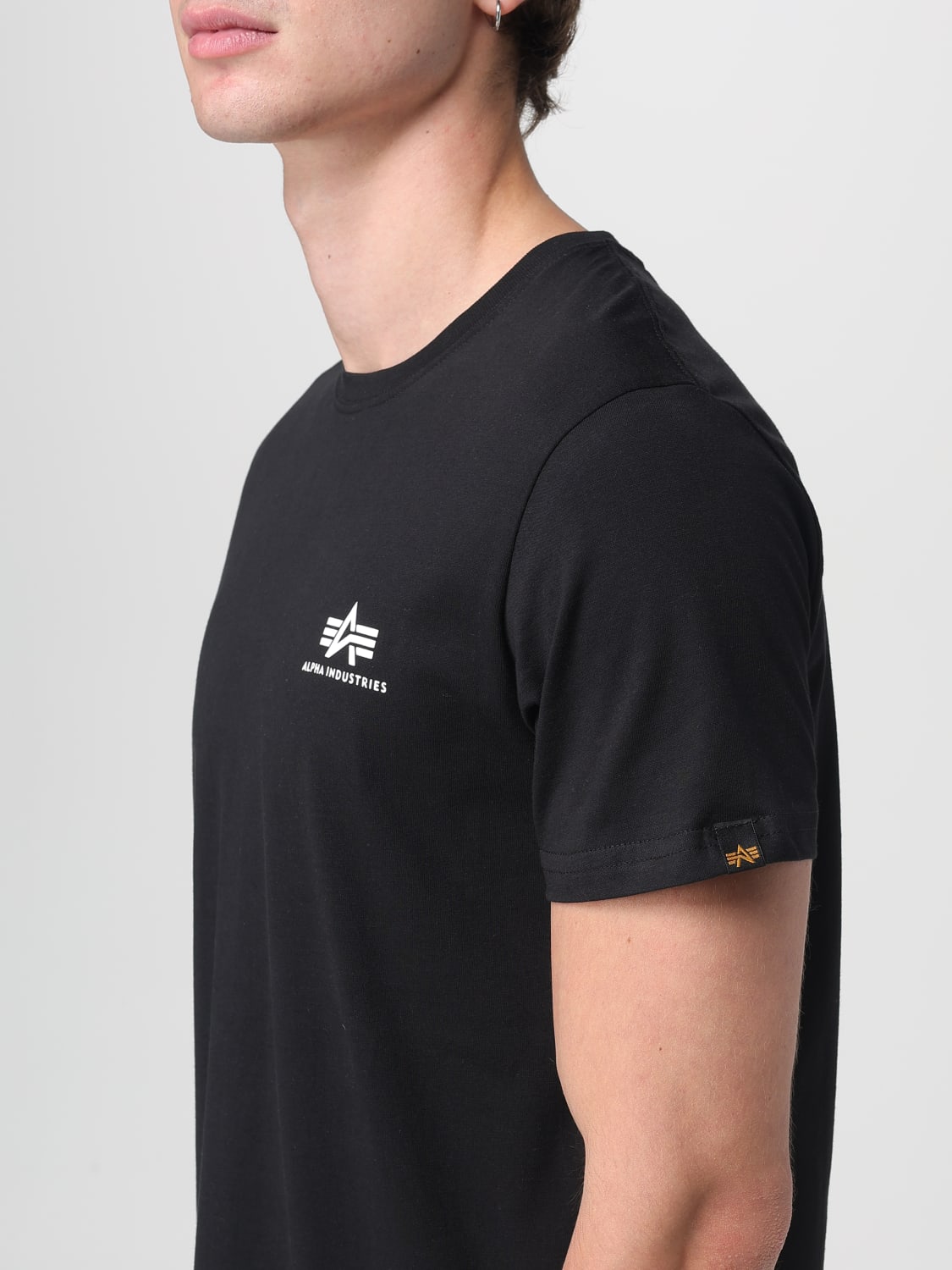 ALPHA INDUSTRIES T-SHIRT: T-shirt men Alpha Industries, Black - Img 3