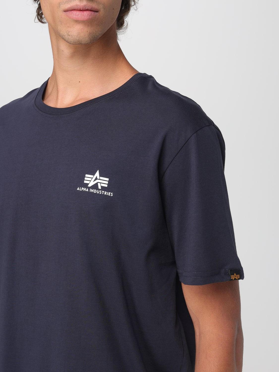 Tシャツ・カットソー ALPHA INDUSTRIES Men T-shirt Blue 188505 07 ALPHA INDUSTRIES: T-shirt men - Blue | Alpha Industries t