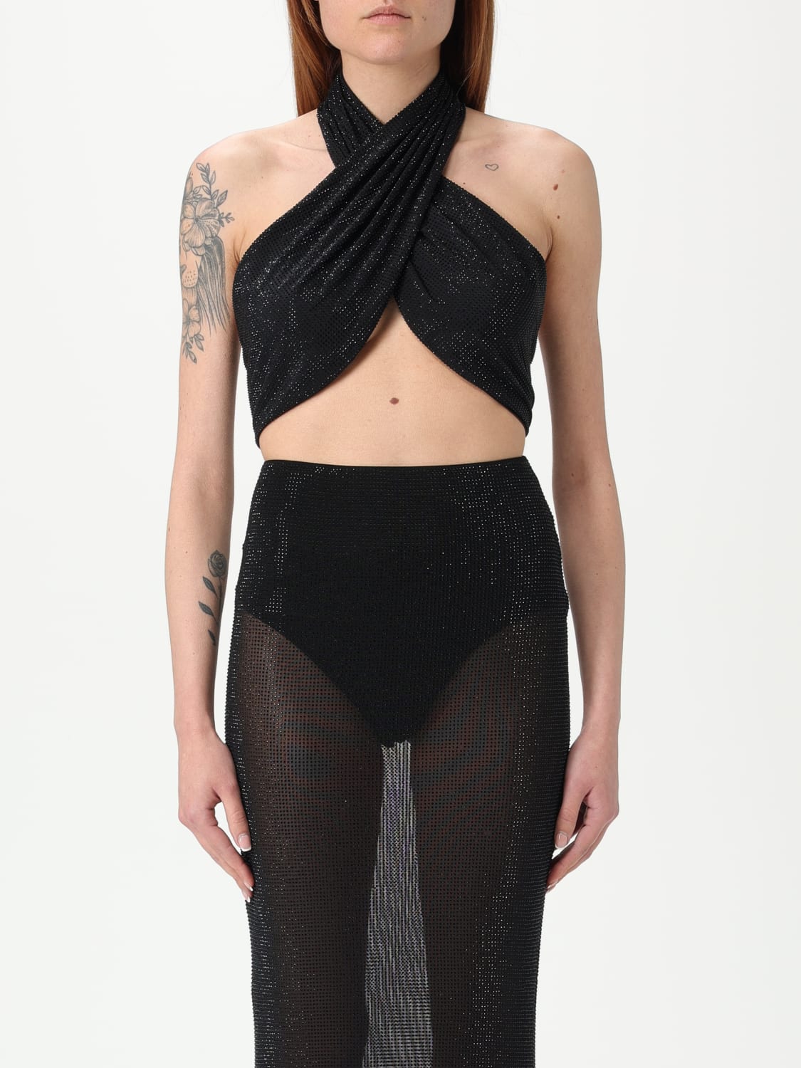 TWENTY FOURHAITCH TOP: Top woman Twenty Fourhaitch, Black - Img 1