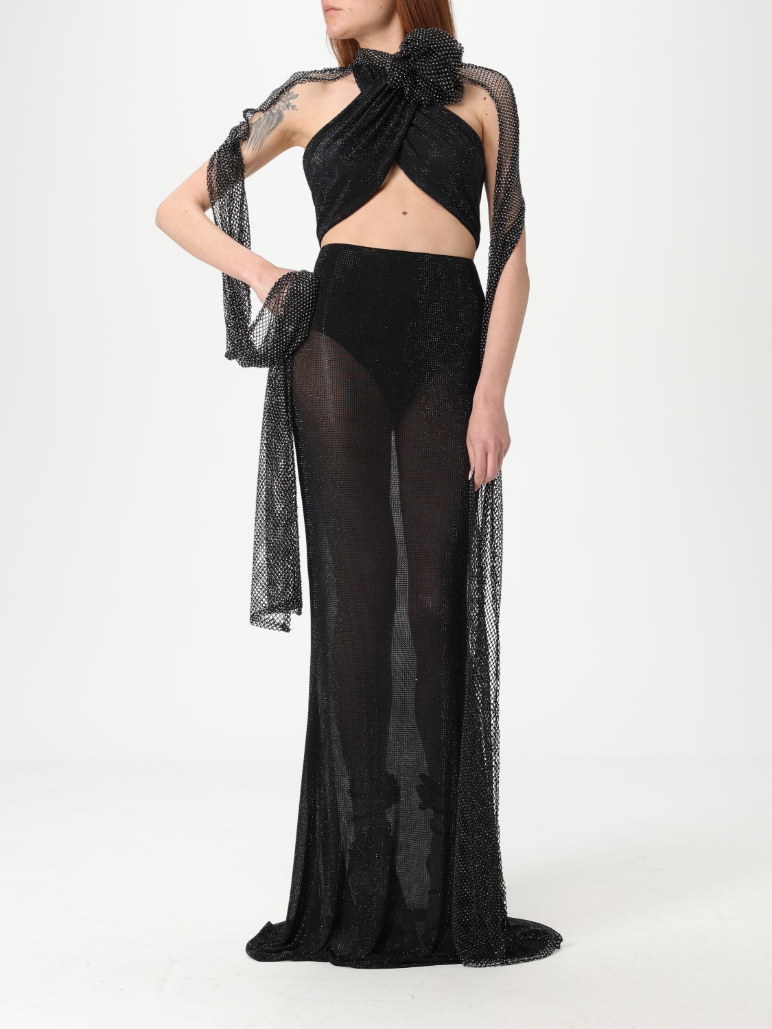 TWENTY FOURHAITCH TOP: Top woman Twenty Fourhaitch, Black - Img 2