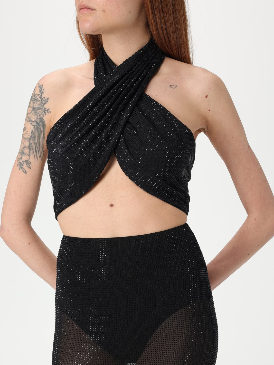 TWENTY FOURHAITCH TOP: Top woman Twenty Fourhaitch, Black - Img 5