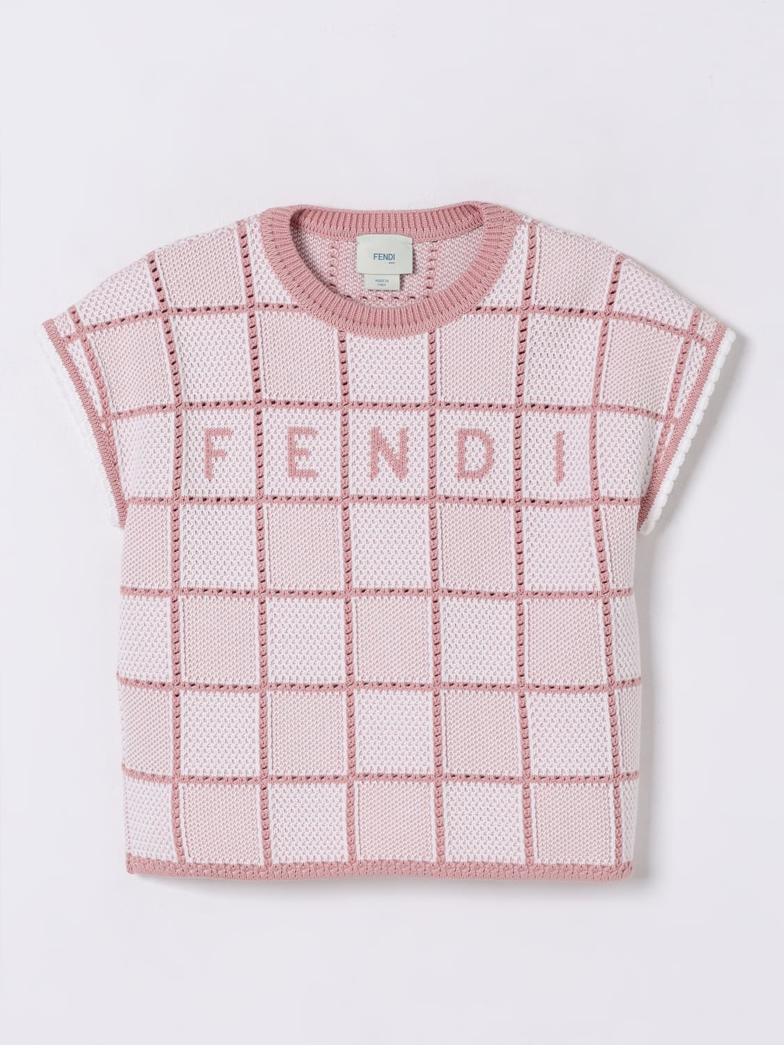 FENDI JERSEY: Jersey niños Fendi, Blanco - Img 1