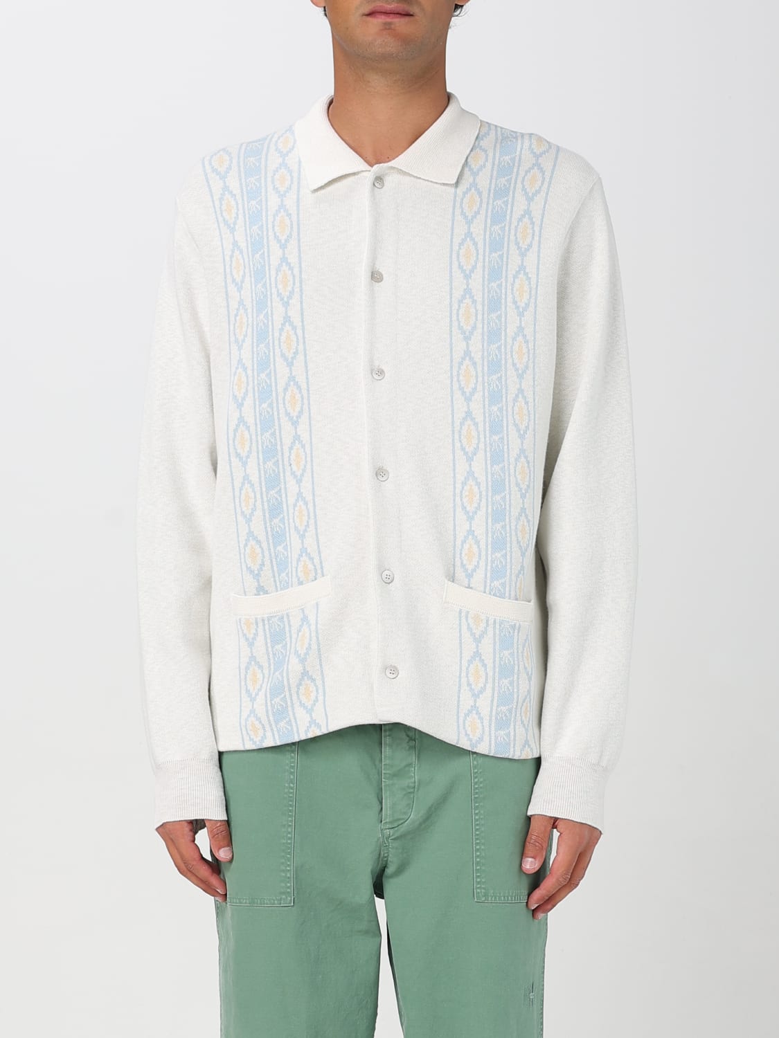 CHAMPION CARDIGAN: Cardigan in cotone e lino Champion, Fantasia - Img 1