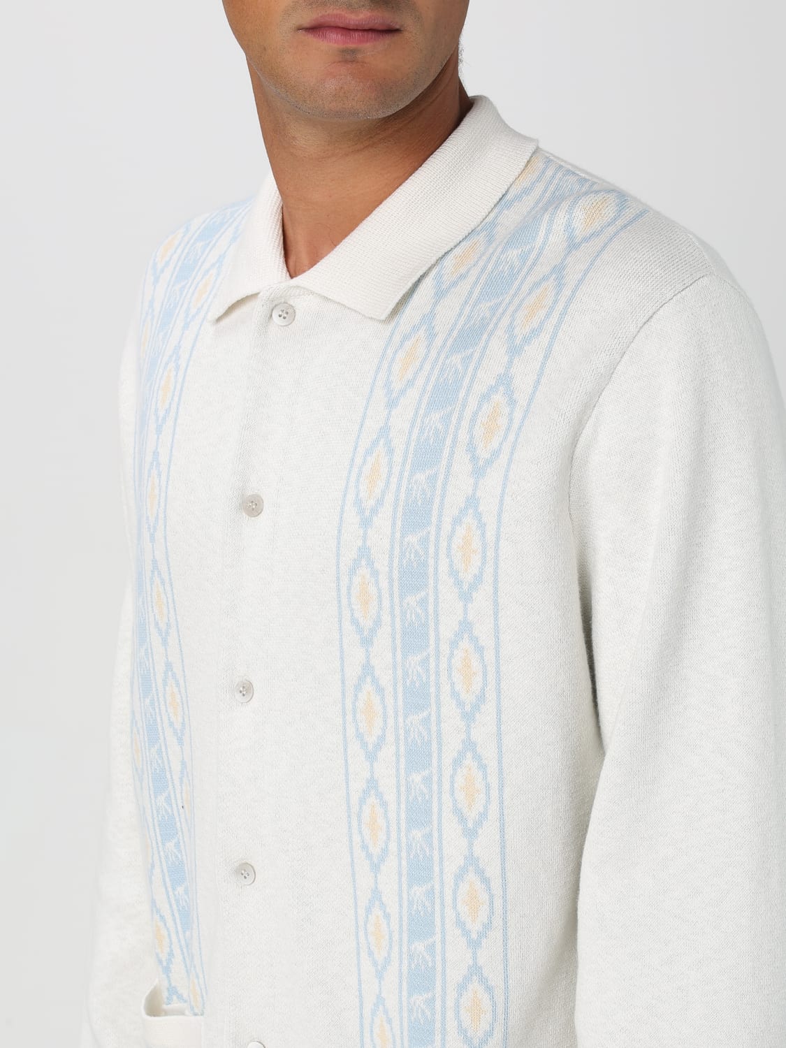 CHAMPION CARDIGAN: Cardigan in cotone e lino Champion, Fantasia - Img 3