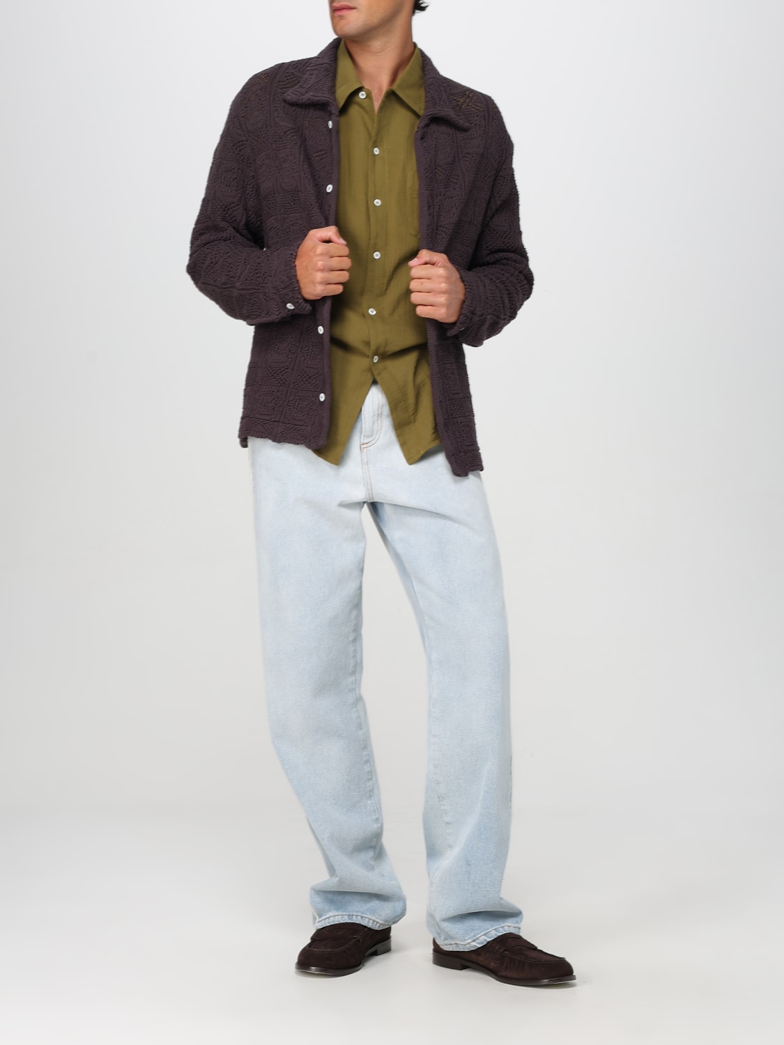 SÉFR:シャツ メンズ - ブラウン | GIGLIO.COMオンラインのSéfr SÉFR:シャツ メンズ - ブラウン | GIGLIO.COMオンラインのSéfr