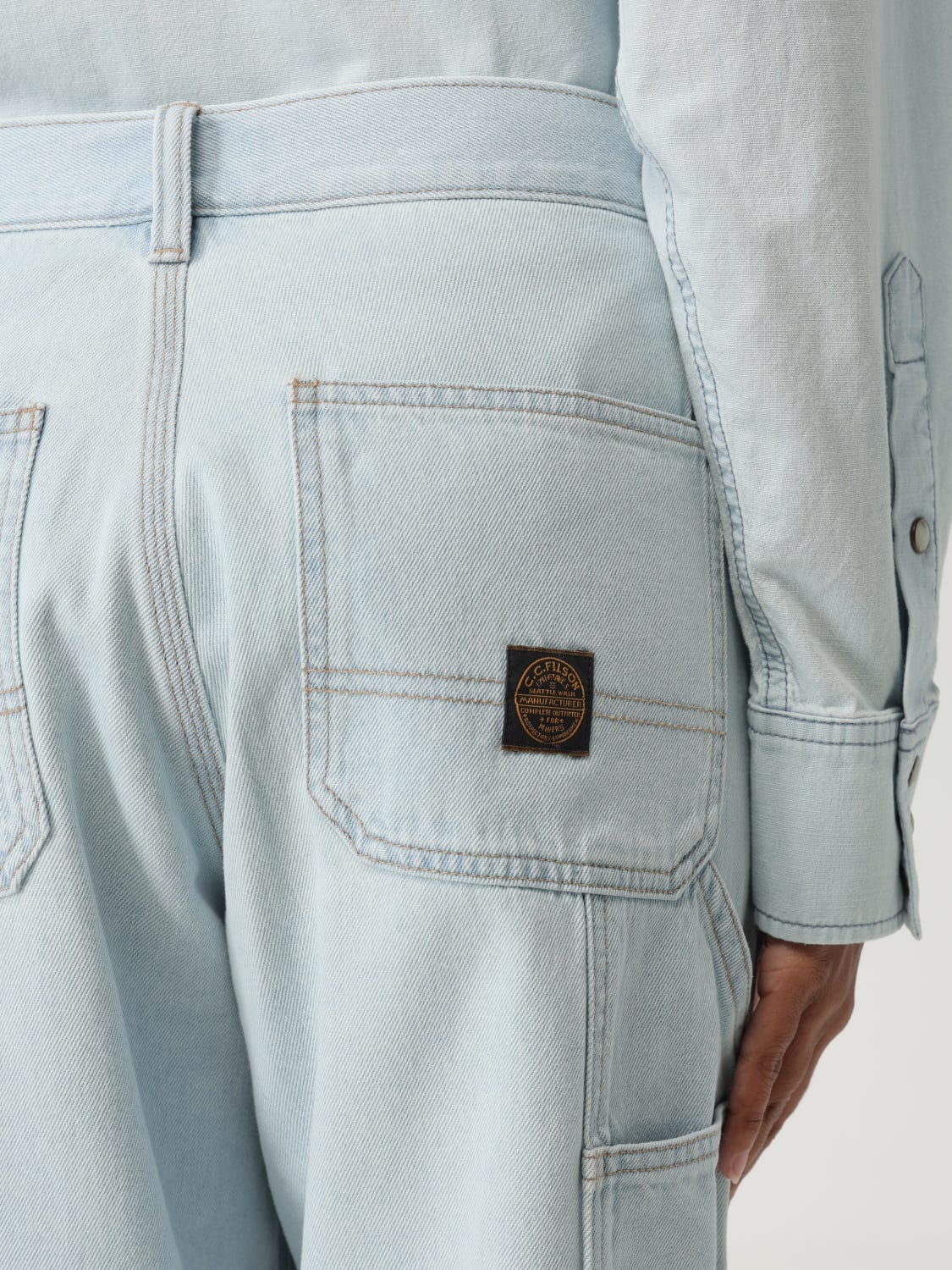 デニム・ジーパン FILSON Woman Jeans Blue FWPAN0002UT2900 428 Women's 9-oz. work jeans by Filson | Sun bleach (Blue)