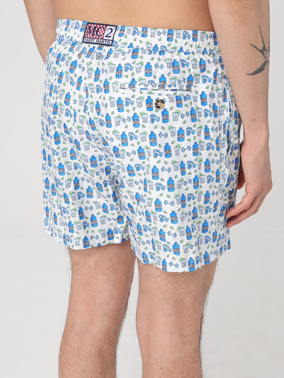 MC2 SAINT BARTH SWIMSUIT: Swimsuit men Mc2 Saint Barth, White - Img 3