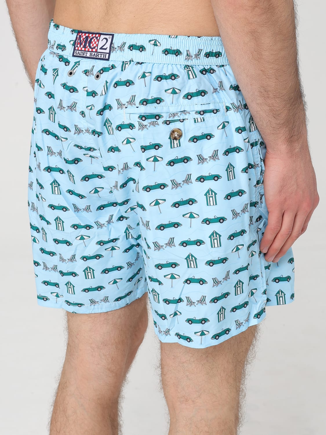 MC2 SAINT BARTH SWIMSUIT: Swimsuit men Mc2 Saint Barth, Blue 1 - Img 3