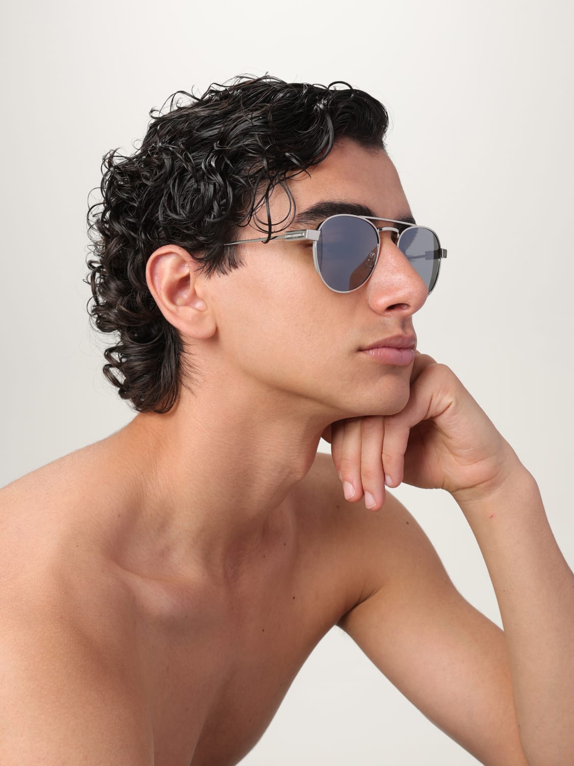 SAINT LAURENT SUNGLASSES: Sunglasses men Saint Laurent, Silver - Img 2