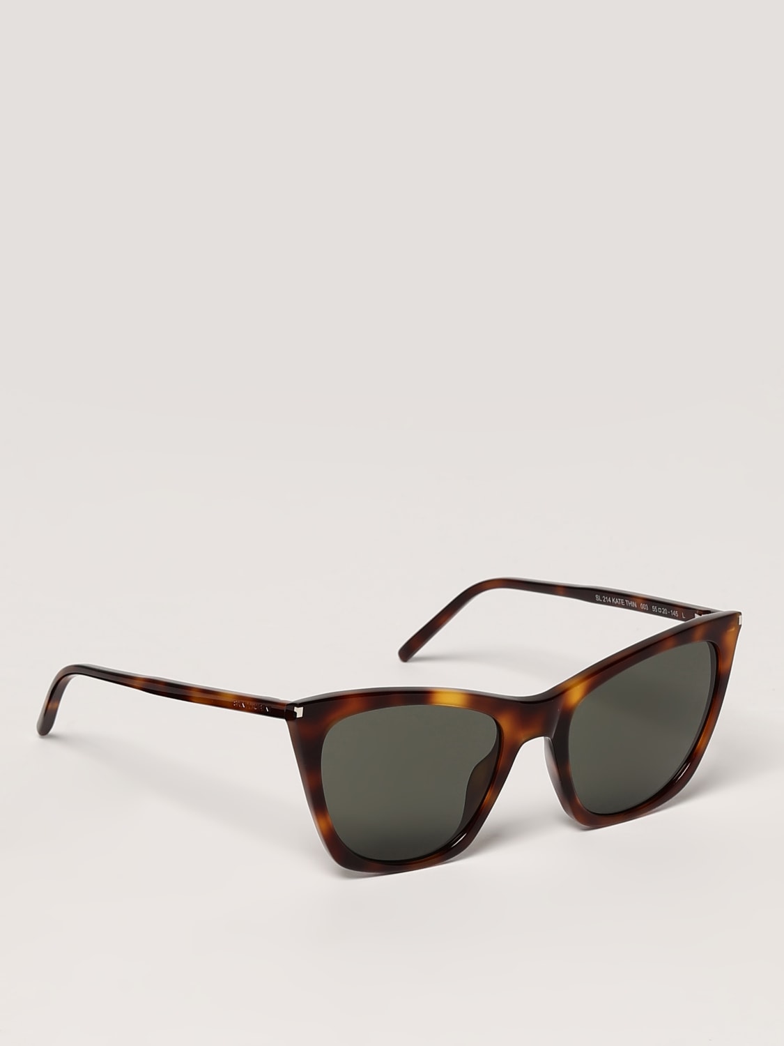 サングラス SAINT LAURENT Woman Sunglasses Grey SL214KATETHIN 003 Saint Laurent Sunglasses SL 214 Kate Thin 003 Havana Gray | eBay
