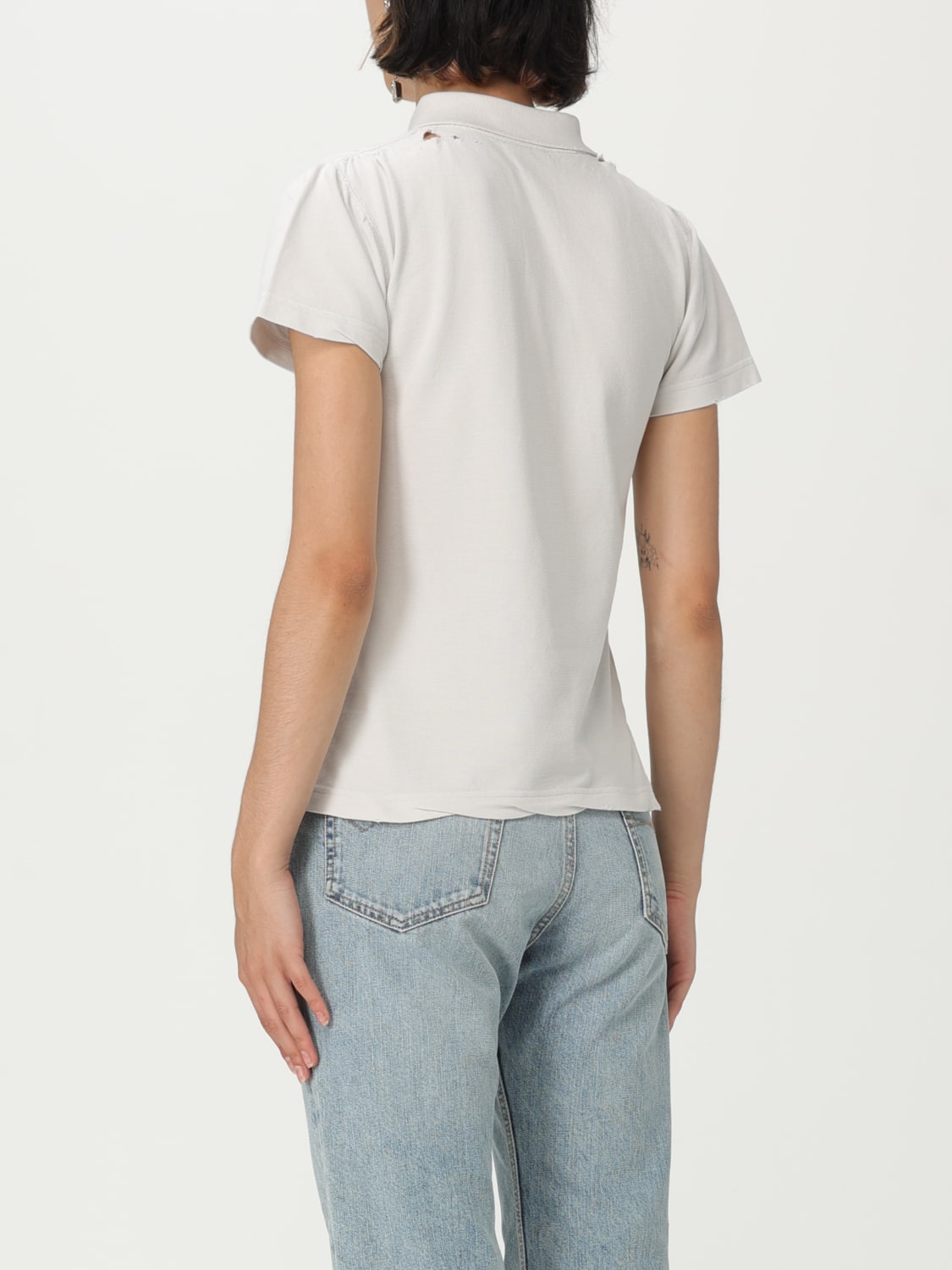 Tシャツ・カットソー BALENCIAGA Woman Polo Shirt White 833244TSVC7 9012 BALENCIAGA: Polo shirt woman - White | Balenciaga polo shirt