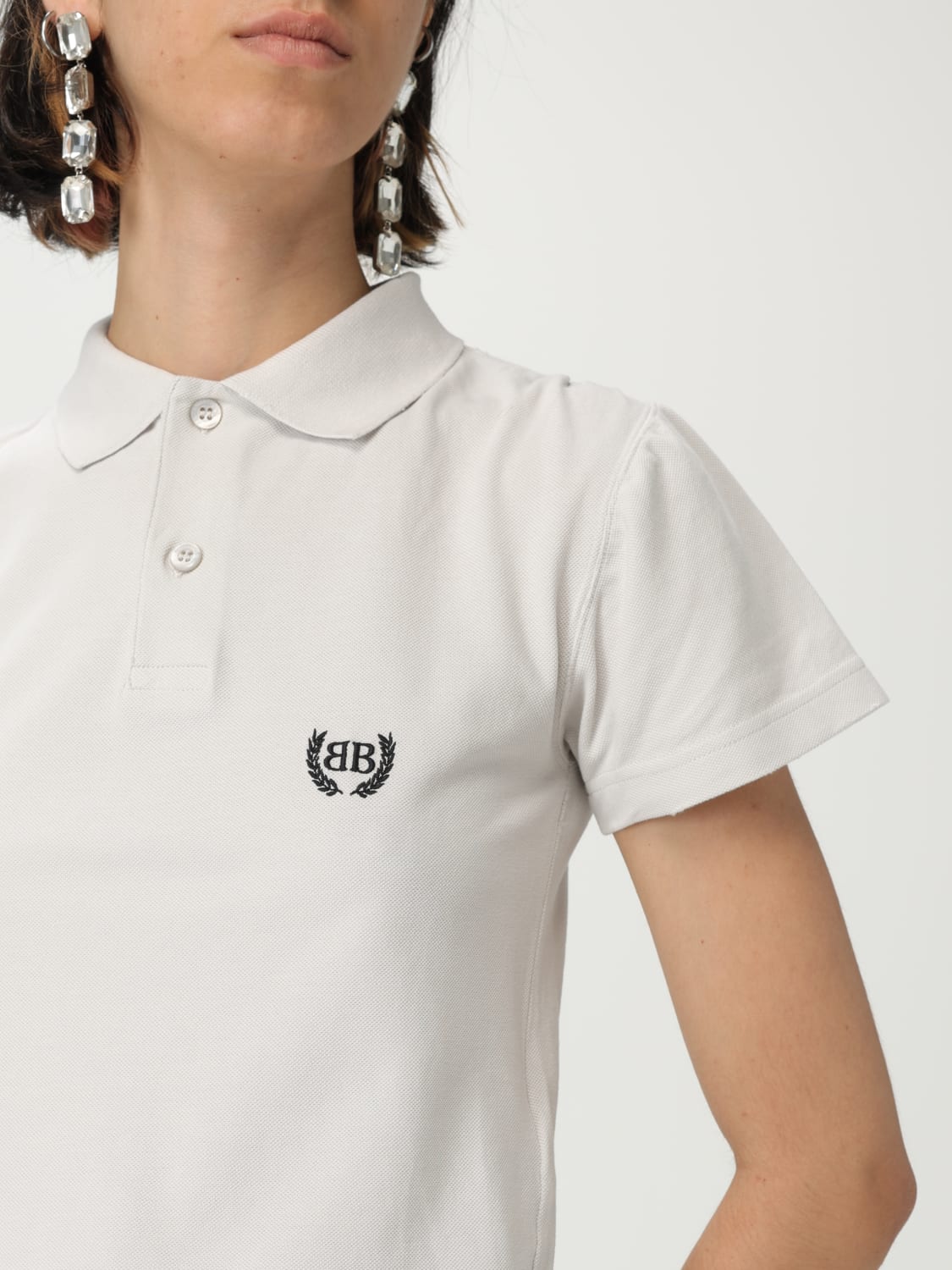 Tシャツ・カットソー BALENCIAGA Woman Polo Shirt White 833244TSVC7 9012 BALENCIAGA: Polo shirt woman - White | Balenciaga polo shirt