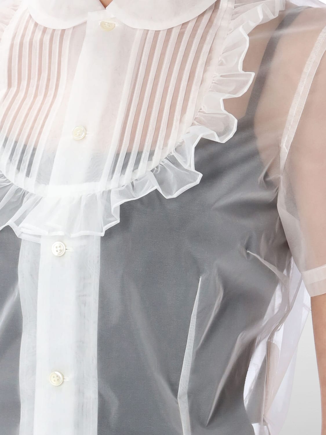 COMME DES GARÇONS 衬衫: T恤 女士 Comme Des Garçons, 白色 - Img 3