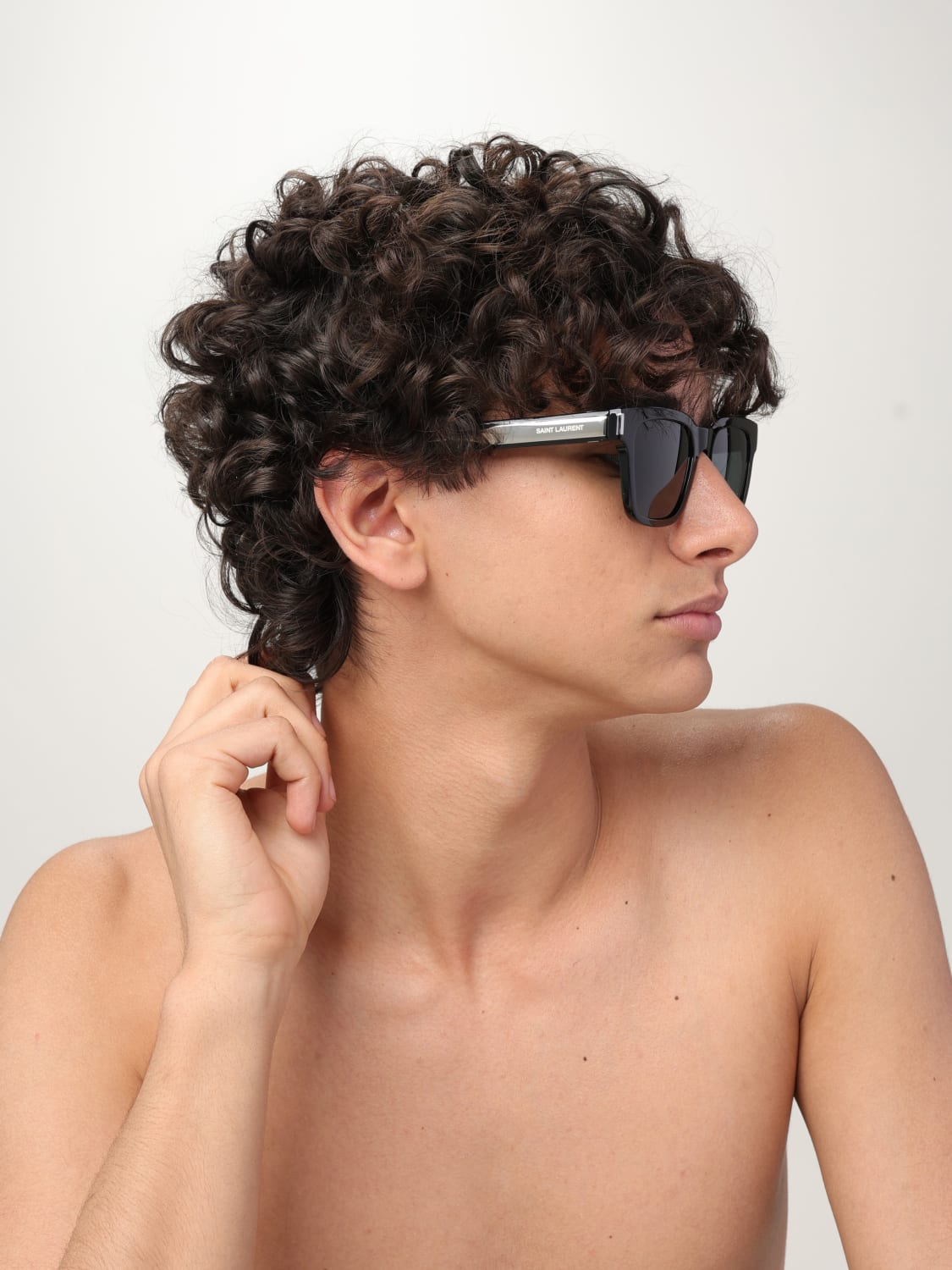 SAINT LAURENT SUNGLASSES: Sunglasses men Saint Laurent, Black - Img 2