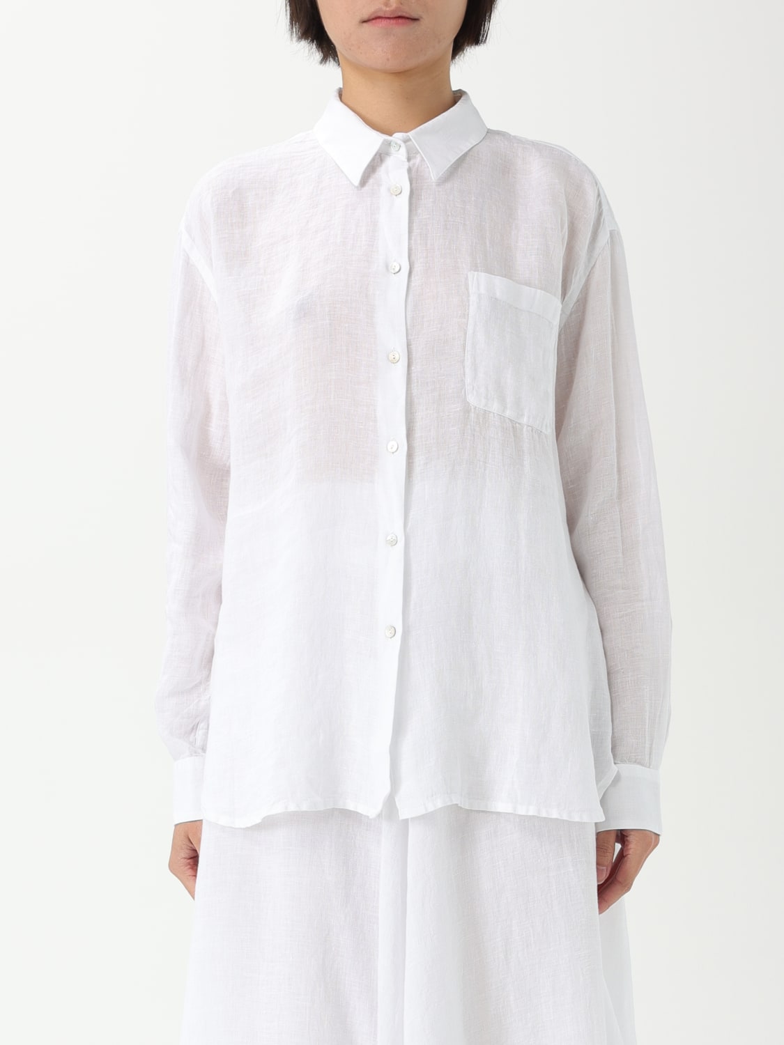 120% LINO CAMISA: Camisa mujer 120% Lino, Blanco - Img 1