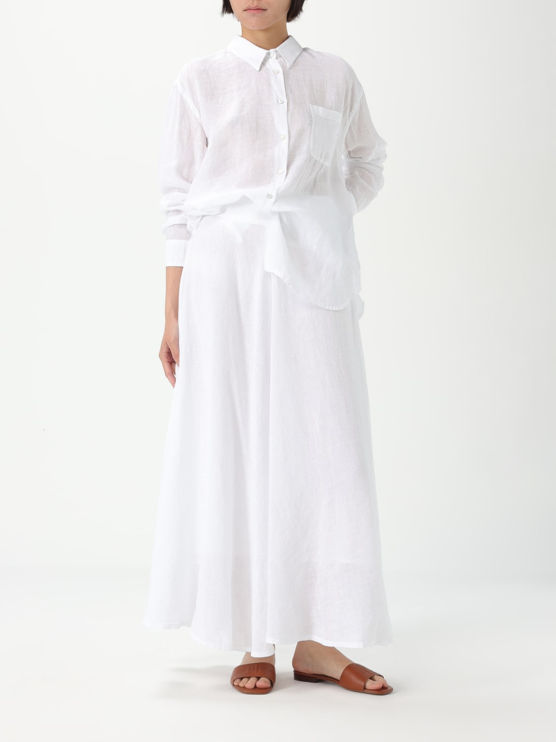 120% LINO CAMISA: Camisa mujer 120% Lino, Blanco - Img 2