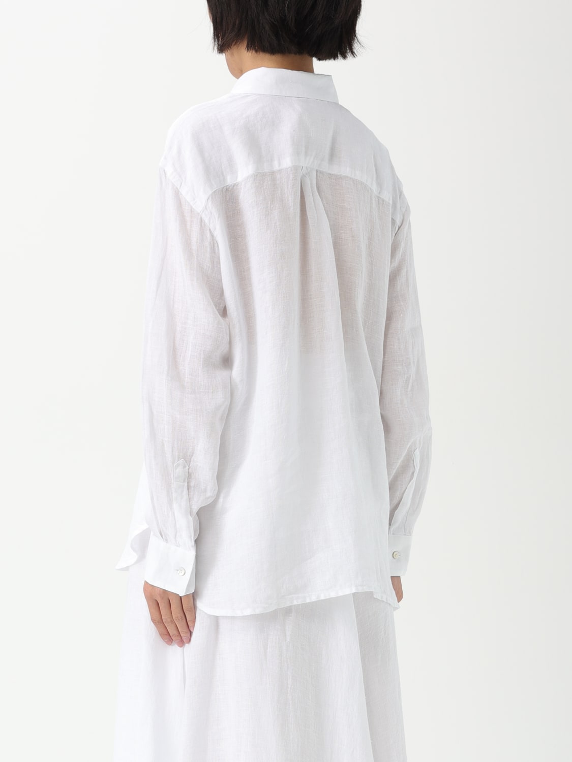 120% LINO CAMISA: Camisa mujer 120% Lino, Blanco - Img 3