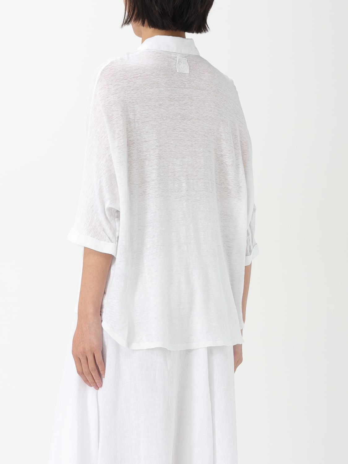 120% LINO CHEMISE: Top femme 120% Lino, Blanc - Img 2