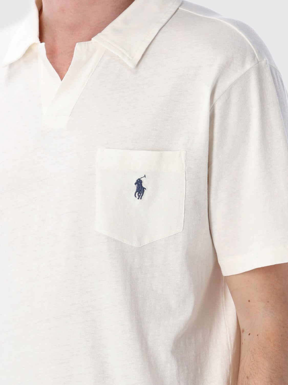 POLO RALPH LAUREN POLO: Polo Polo Ralph Lauren in cotone e lino , Bianco - Img 3