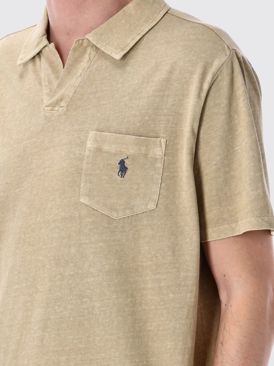 POLO RALPH LAUREN POLO: Polo Polo Ralph Lauren in cotone e lino , Beige - Img 3