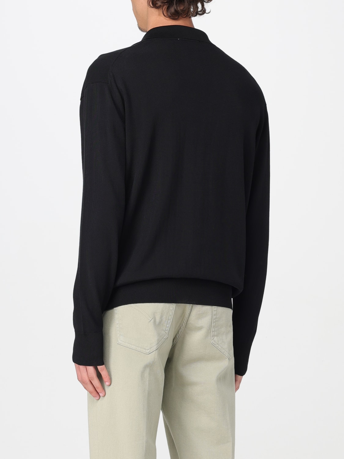 LARDINI JUMPER: Cardigan men Lardini, Black - Img 2
