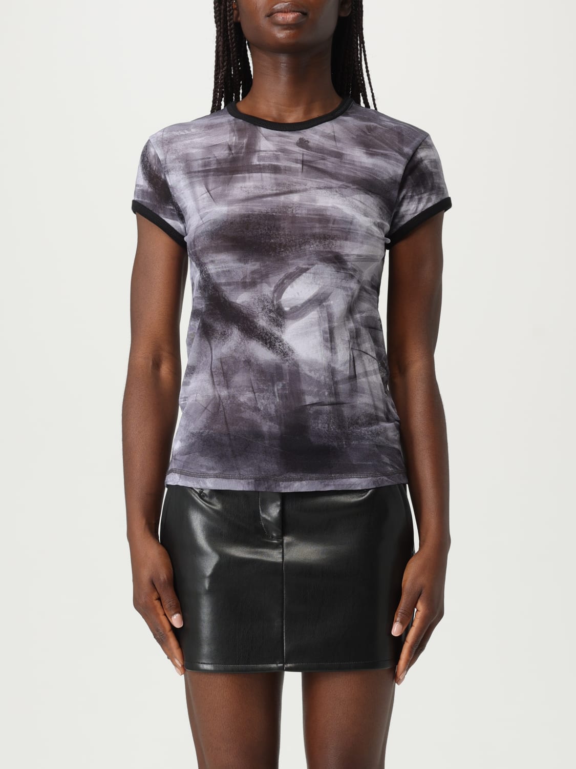 HELMUT LANG T-SHIRT: T-shirt femme Helmut Lang, Gris - Img 1