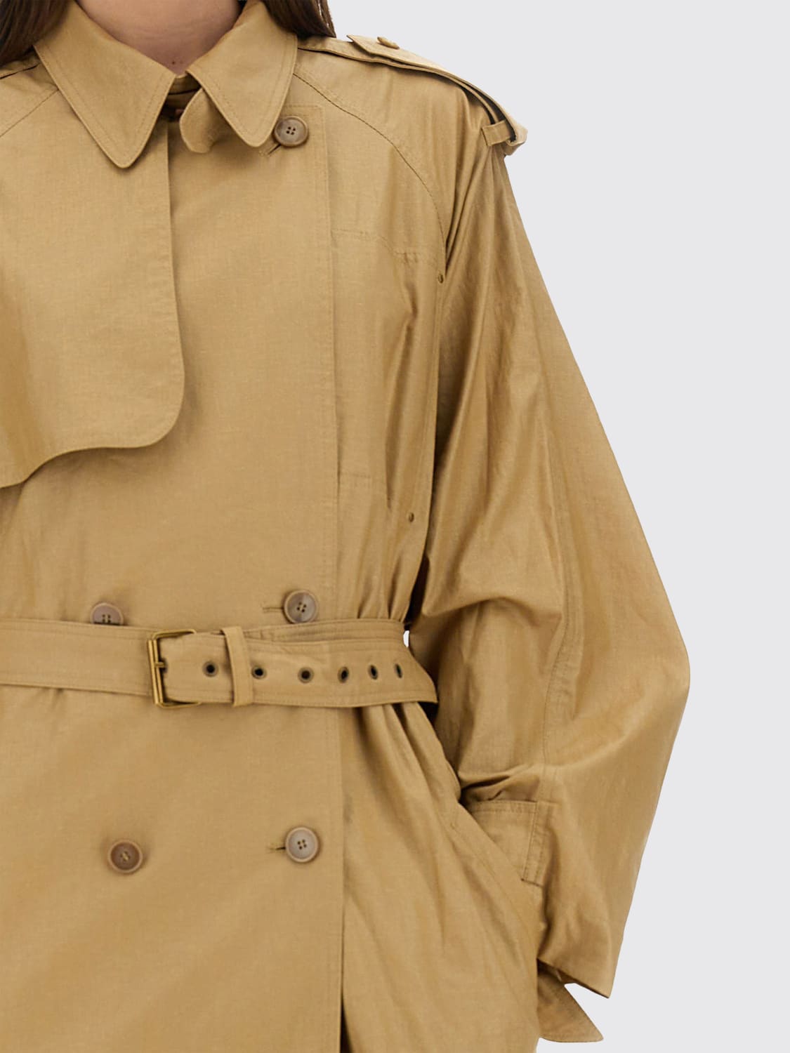 ISABEL MARANT JACKET: Coat woman Isabel Marant, Beige - Img 4