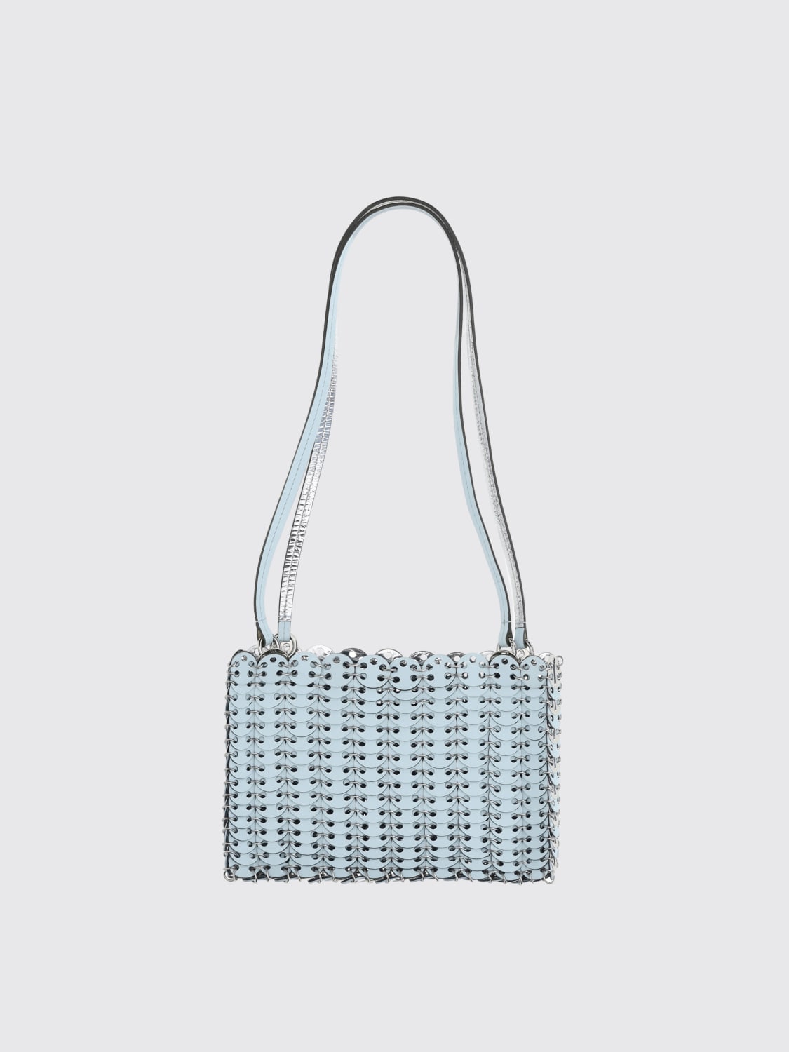 RABANNE CLUTCH: Borsa a tracolla Flip del 1969 Rabanne, Blue - Img 1