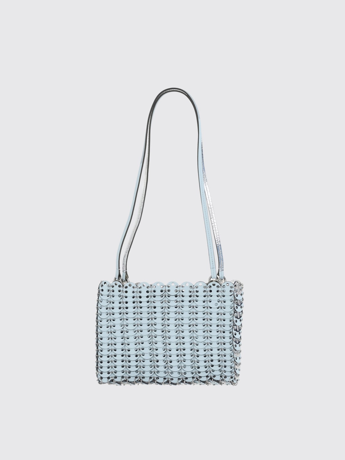 RABANNE CLUTCH: Borsa a tracolla Flip del 1969 Rabanne, Blue - Img 2