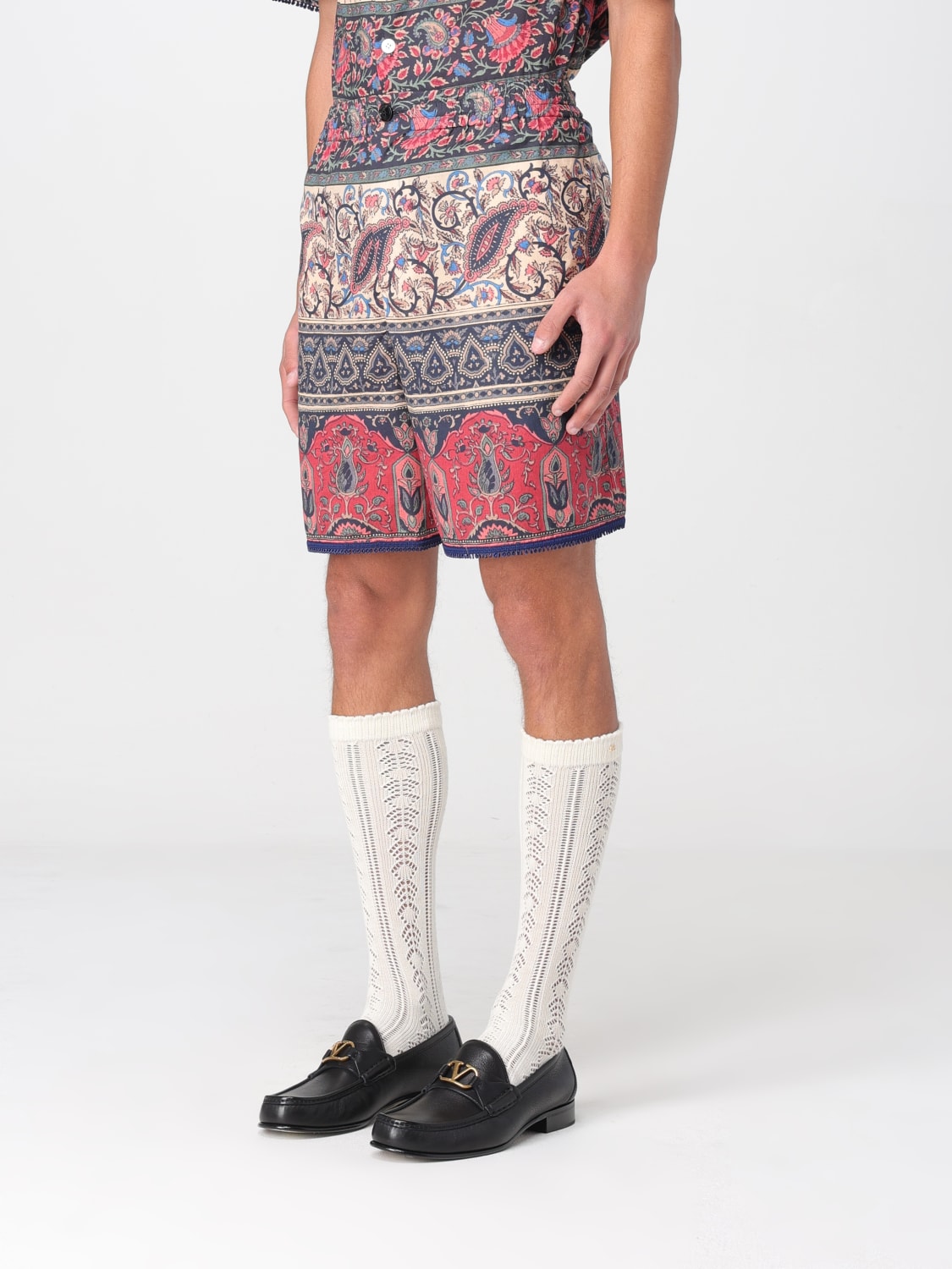 VALENTINO SHORTS: Short men Valentino, Multicolor - Img 4