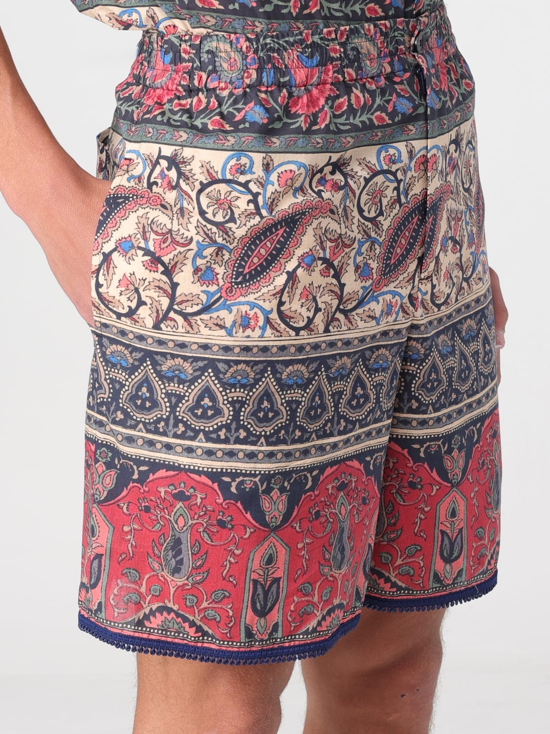 VALENTINO SHORTS: Short men Valentino, Multicolor - Img 5