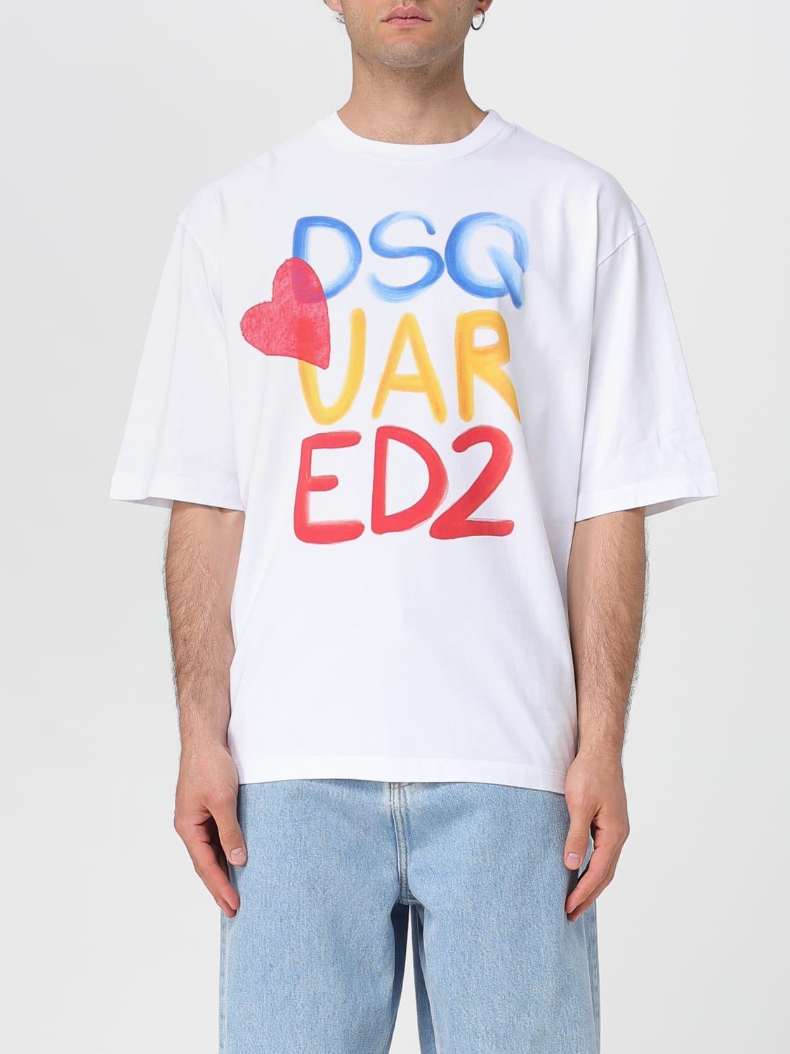 Tシャツ・カットソー DSQUARED2 Men T-shirt White S78GD0098D20020 100 DSQUARED2: T-shirt men - White | Dsquared2 t-shirt